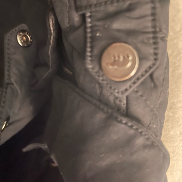 Sorel black goose down moto jacket. - Picture 6 of 16